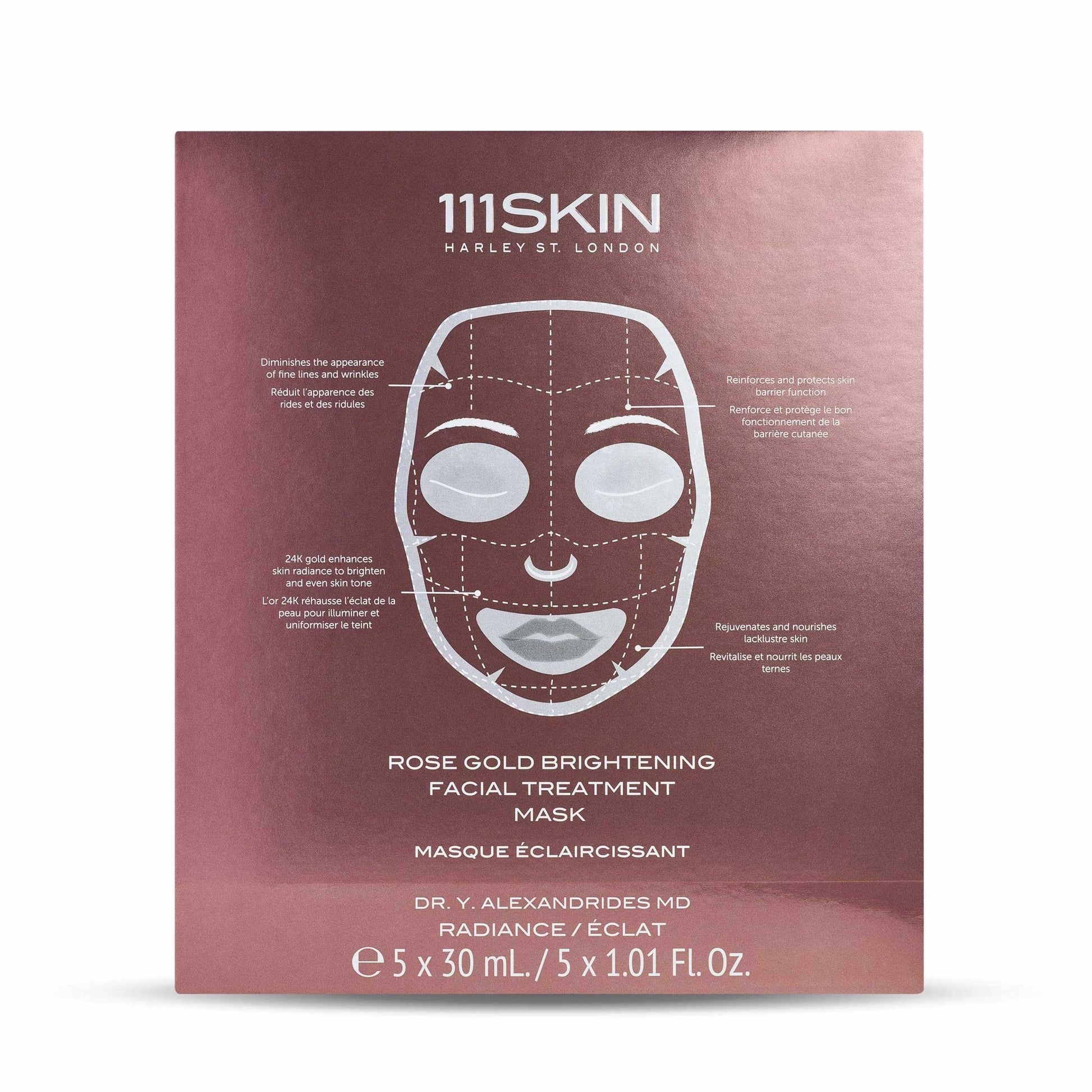 Rose Gold Brightening Facial Treatment Mask - 111SKIN EU